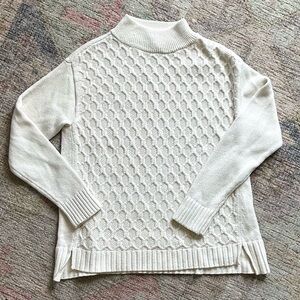 Talbots Small Petite Cream Sweater